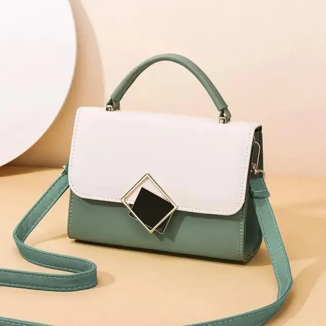 Brand New Attractive Candy Color Design PU Leather Crossbody Bags For Women And Girls Nice Shoulder Hand Bag, Travel Handbags, Stylish Phone Purse Mini Flap