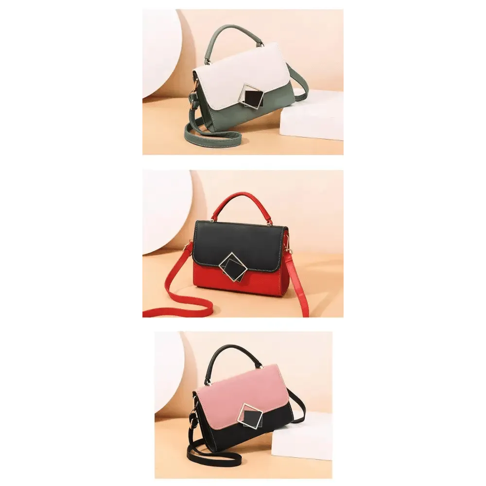 Brand New Attractive Candy Color Design PU Leather Crossbody Bags For Women And Girls Nice Shoulder Hand Bag, Travel Handbags, Stylish Phone Purse Mini Flap