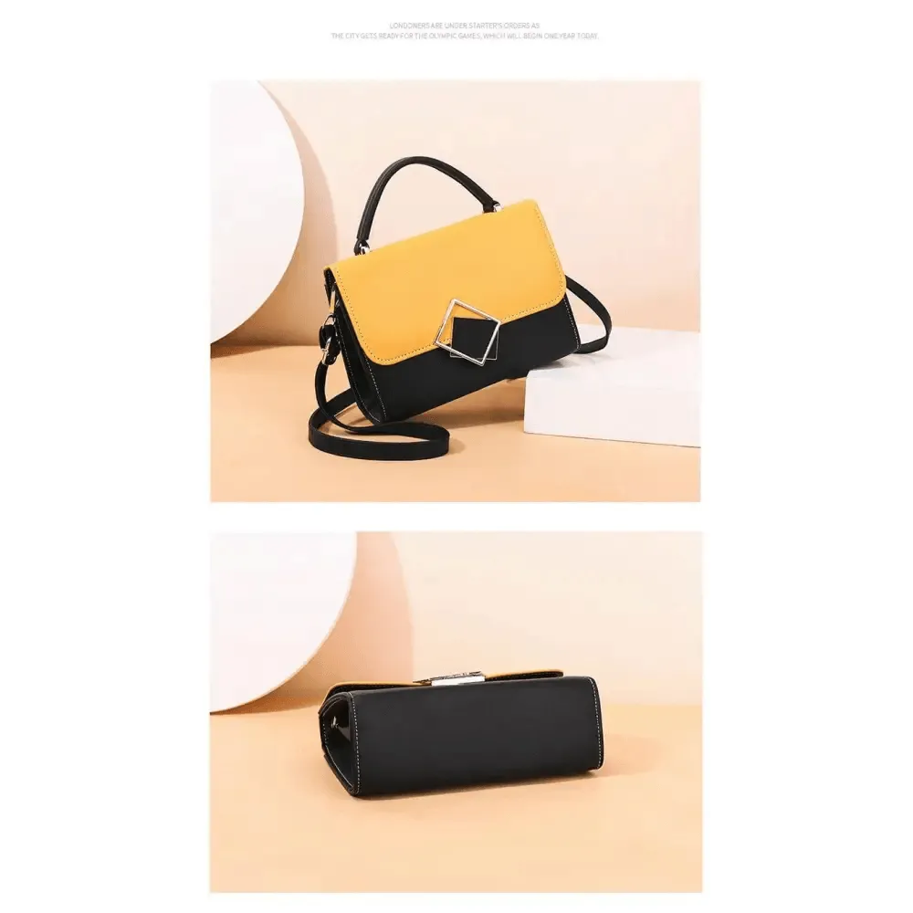 Brand New Attractive Candy Color Design PU Leather Crossbody Bags For Women And Girls Nice Shoulder Hand Bag, Travel Handbags, Stylish Phone Purse Mini Flap