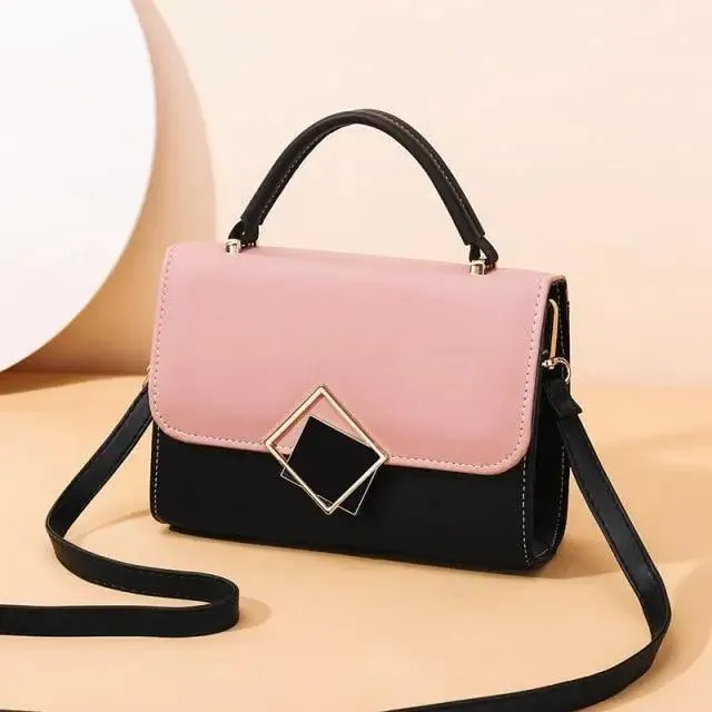Brand New Attractive Candy Color Design PU Leather Crossbody Bags For Women And Girls Nice Shoulder Hand Bag, Travel Handbags, Stylish Phone Purse Mini Flap