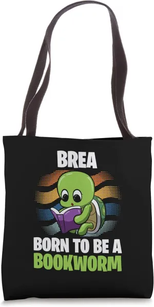 Brea - Born To Be A Bookworm - Personalized Tote Bag