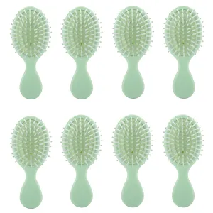 Bridesmaid Proposal Gifts: Mini Dry and Wet Travel Detangling Brush Set for Wedding Party Favors (Sage Green)