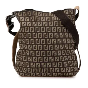 Brown Fendi Zucchino Canvas Crossbody