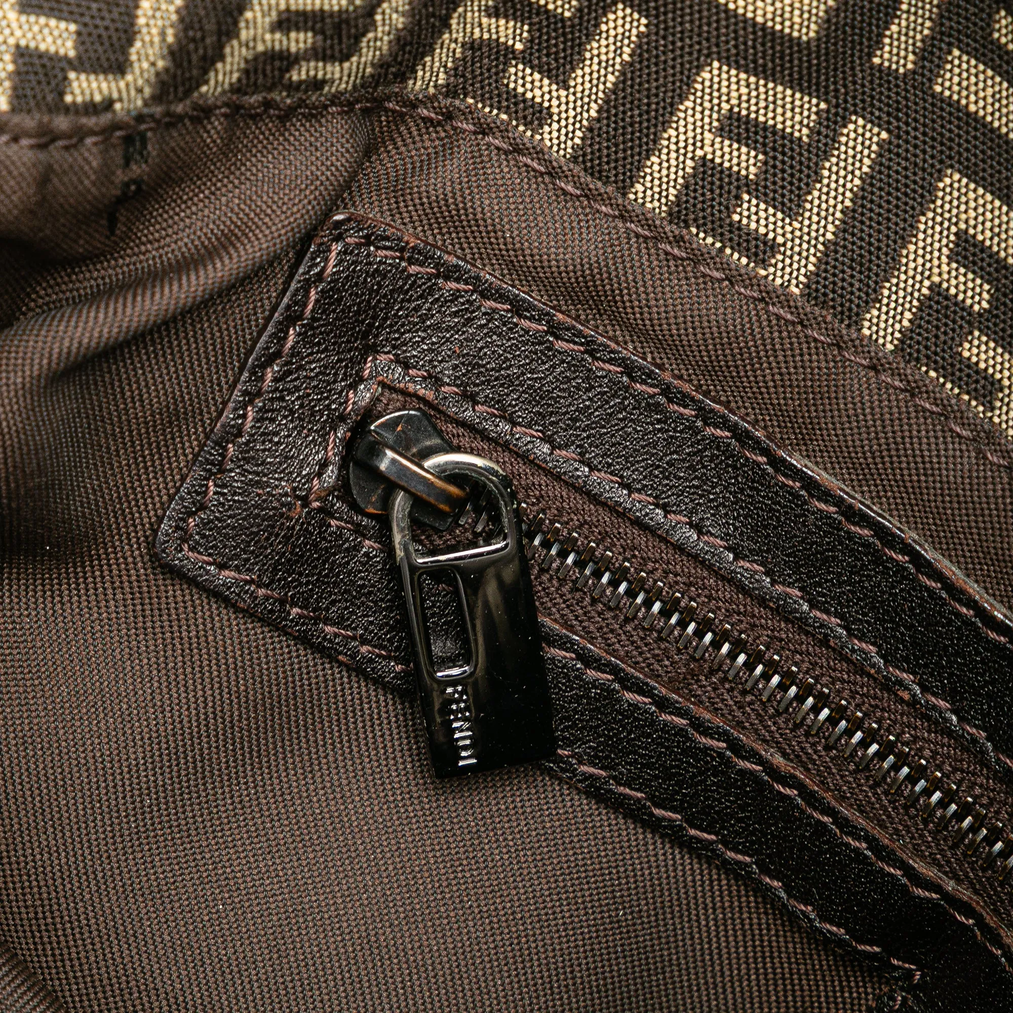 Brown Fendi Zucchino Canvas Crossbody