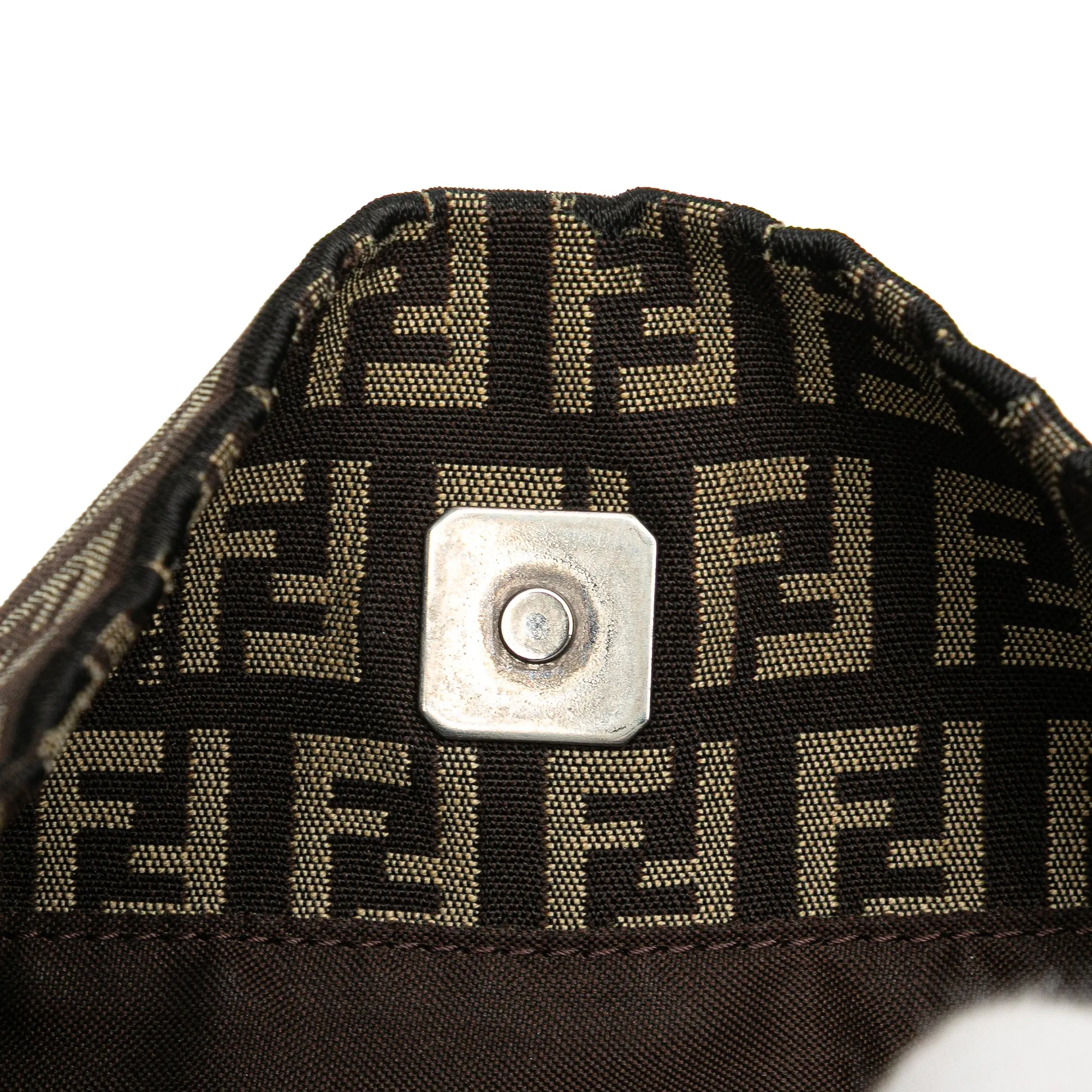 Brown Fendi Zucchino Canvas Crossbody