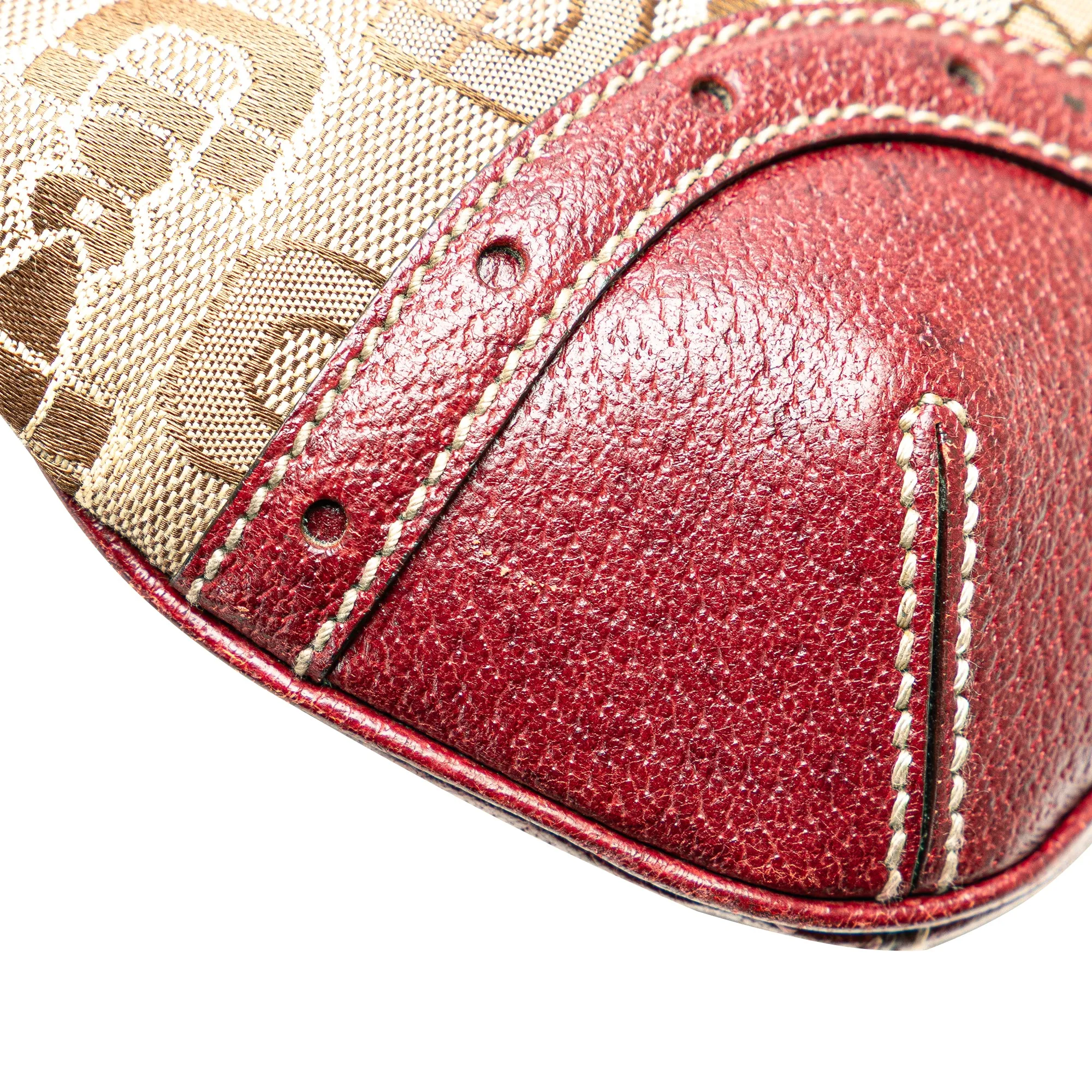 Brown Gucci Horsebit Canvas Crossbody