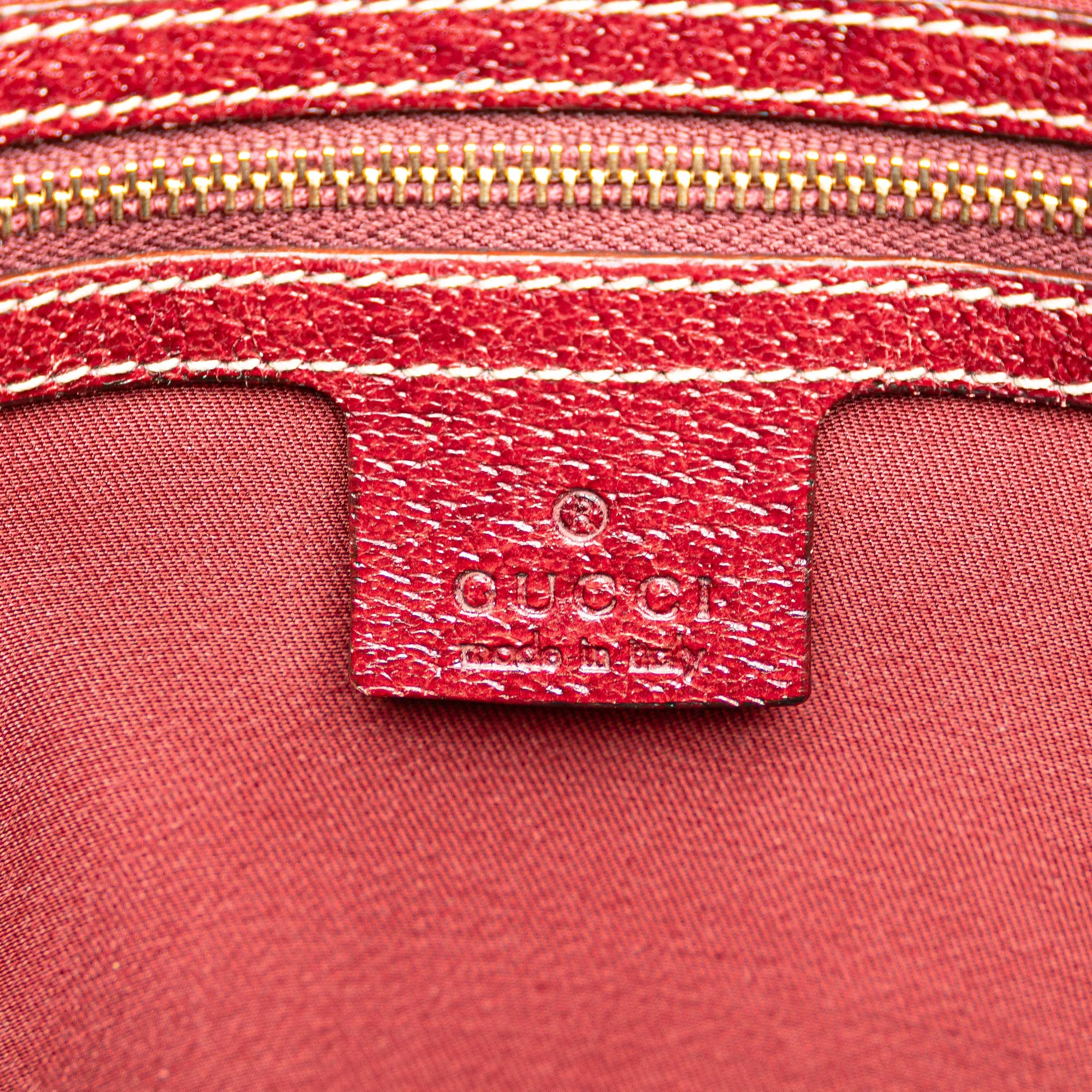 Brown Gucci Horsebit Canvas Crossbody