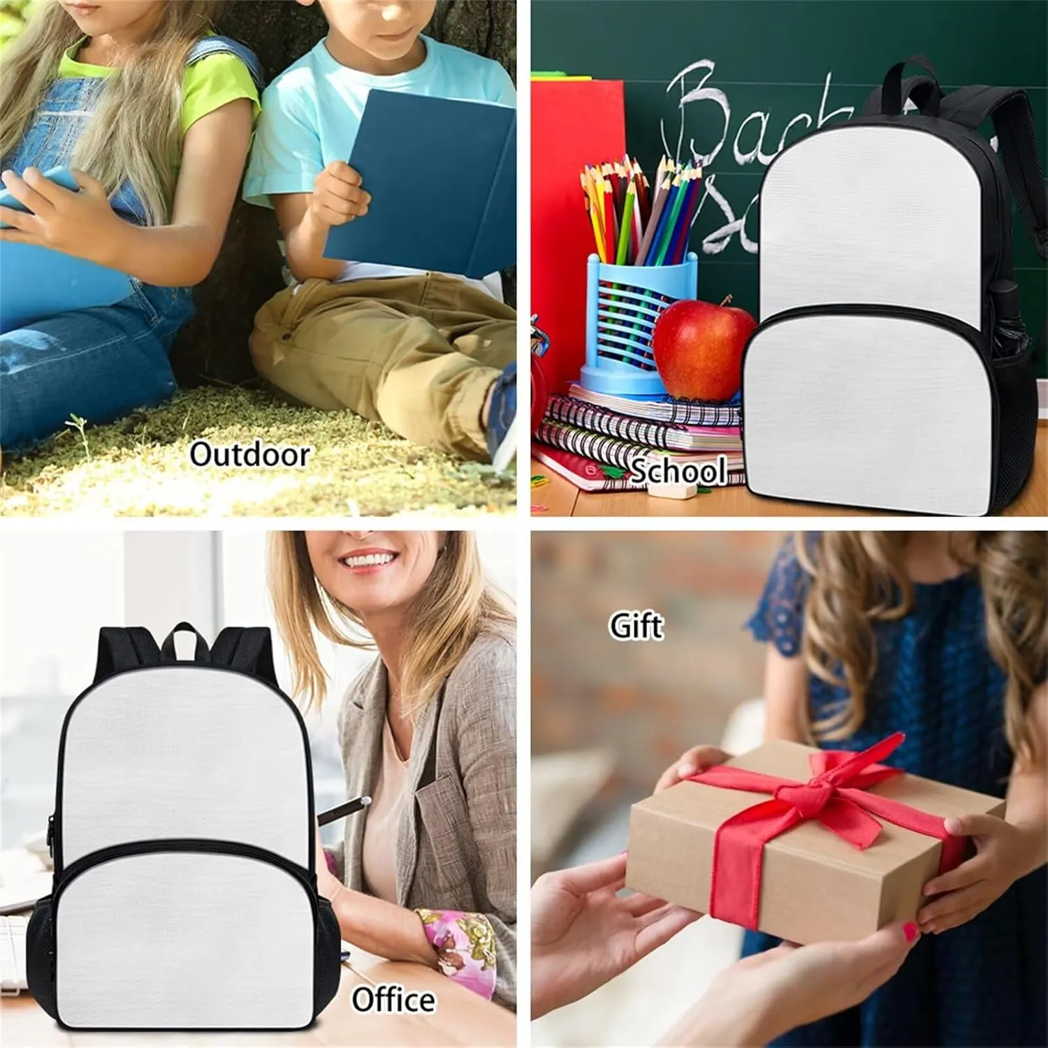 Brown Horse Pattern 4th of July Backpack for Boys School Bags Set with Insulated Lunch Bag Cooler Water Bottle Sleeve Pencil Pen Case 4 Pieces for Teenage Student