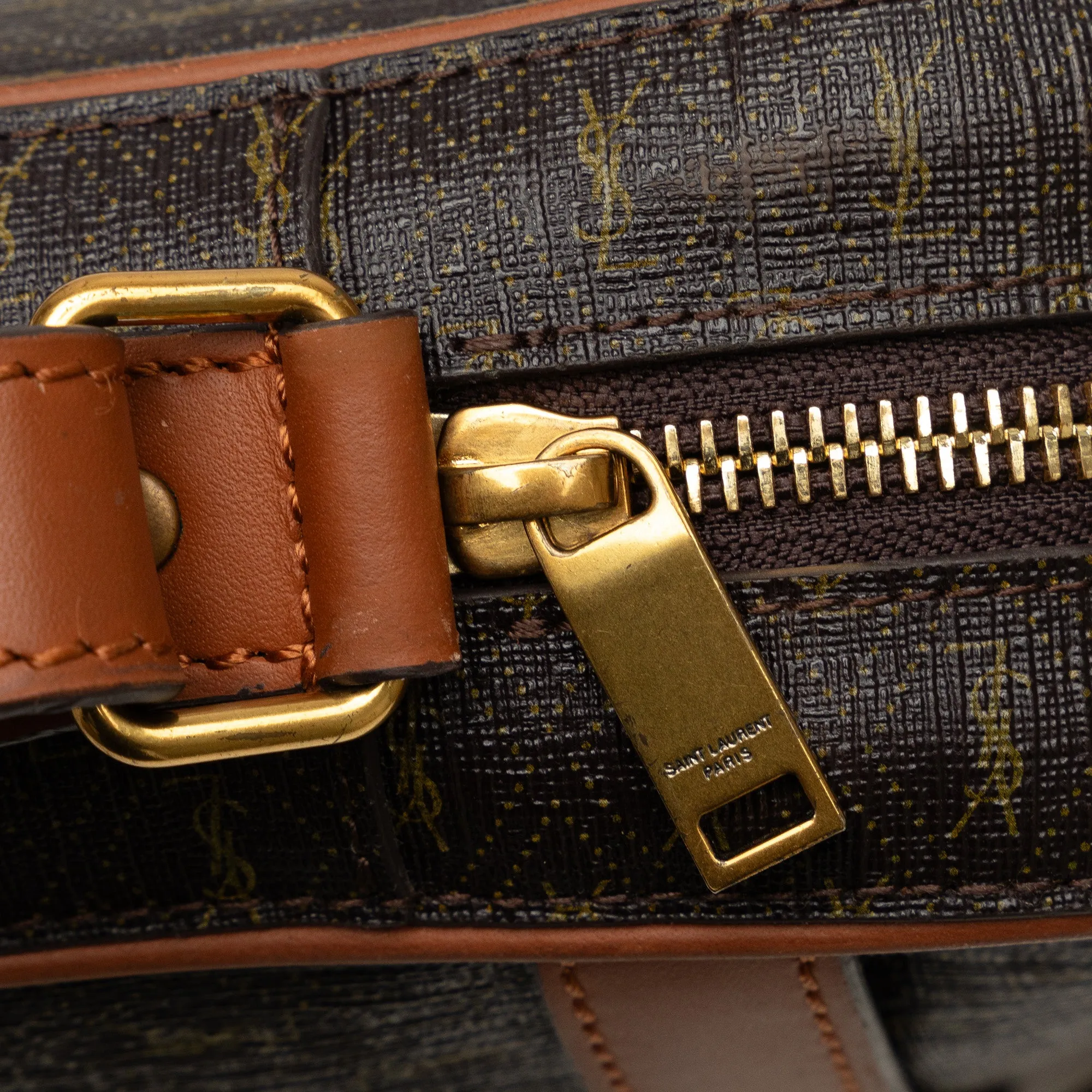 Brown Saint Laurent Le Monogramme Camera Bag
