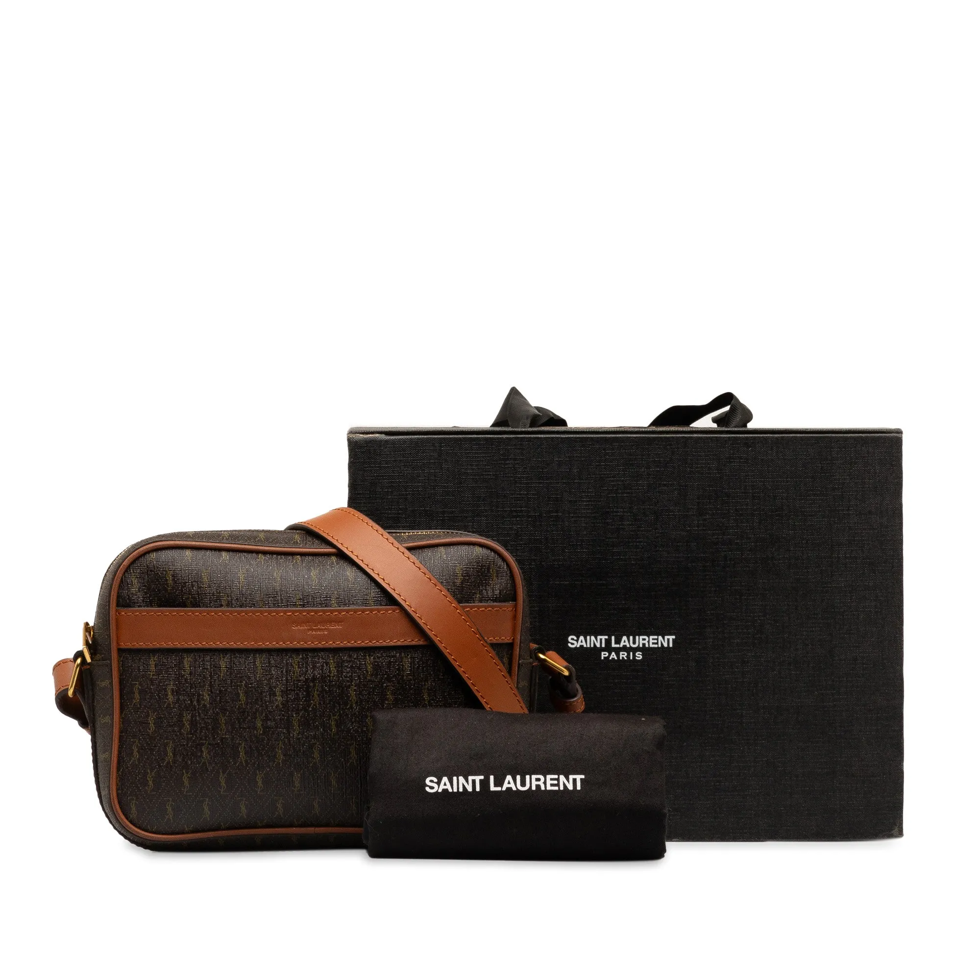 Brown Saint Laurent Le Monogramme Camera Bag