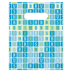 Brush Squares Dental Giveaway Bags, 8" x 10", 100 Pack