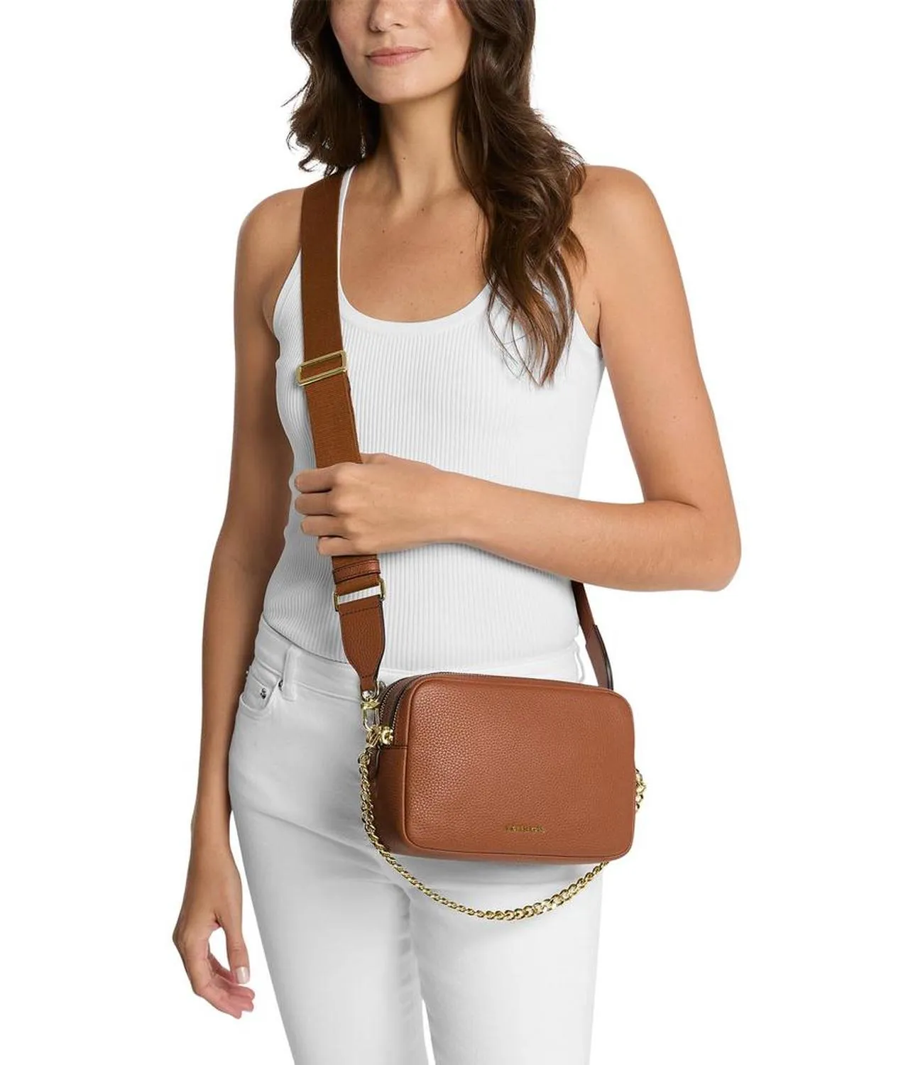Bryant Medium Double Zip Chain Camera Crossbody