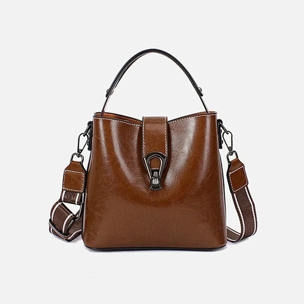 Bucket Small Shoulder Crossbody Bag Women's Bag Wide Shoulder Strap Women's Handbag