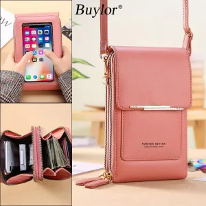 Buylor Soft Leather Crossbody Shoulder Bag