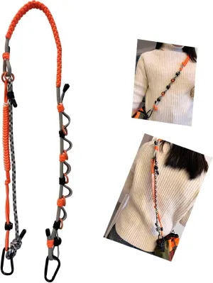 Camera Strap Replacement Crossbody, Adjustable Paracord Woven Bag Strap for Phone Camera Handbag with Water Bottle Holder