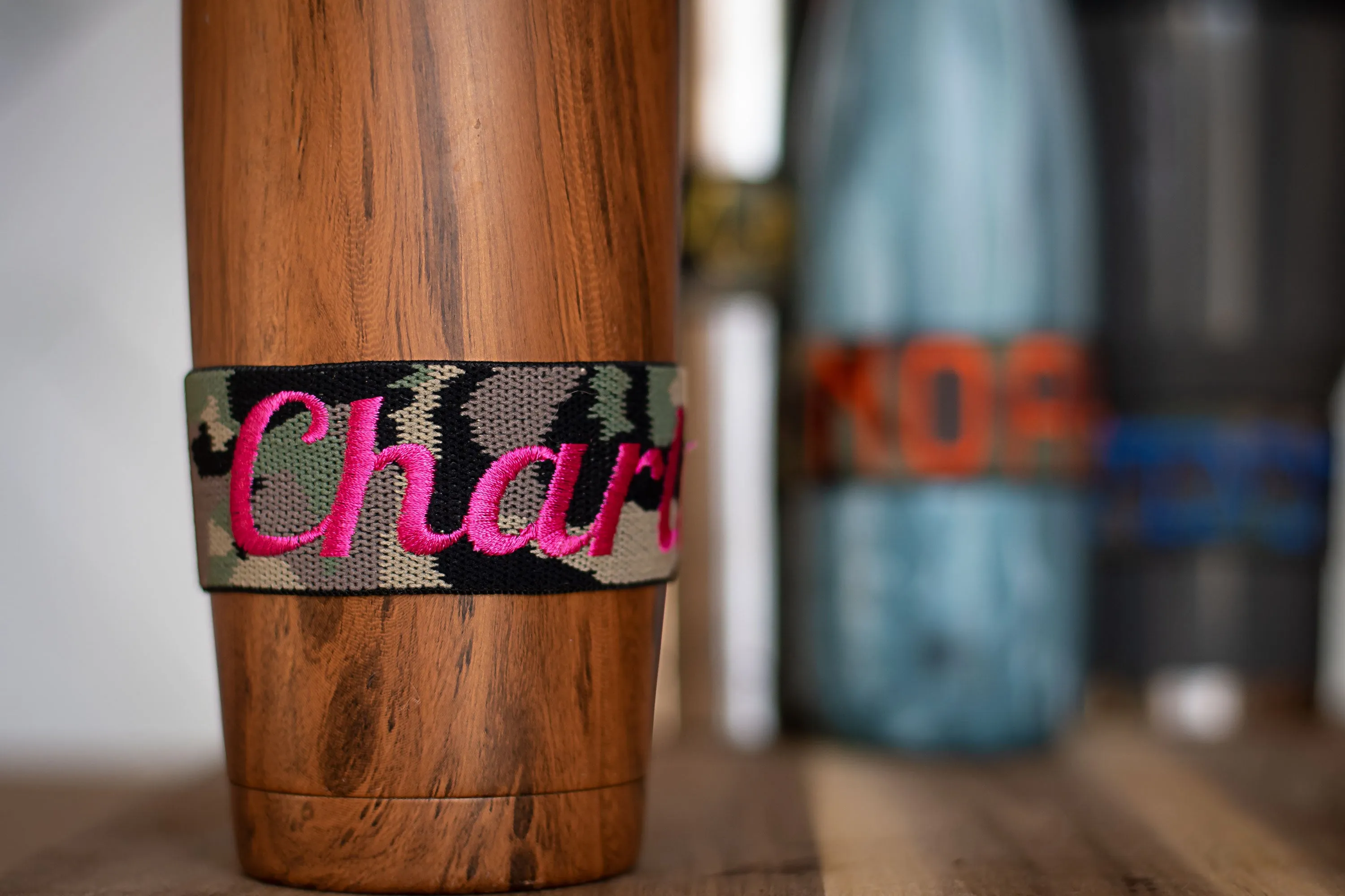 Camo CupBandz Personalized Water Bottle Labels