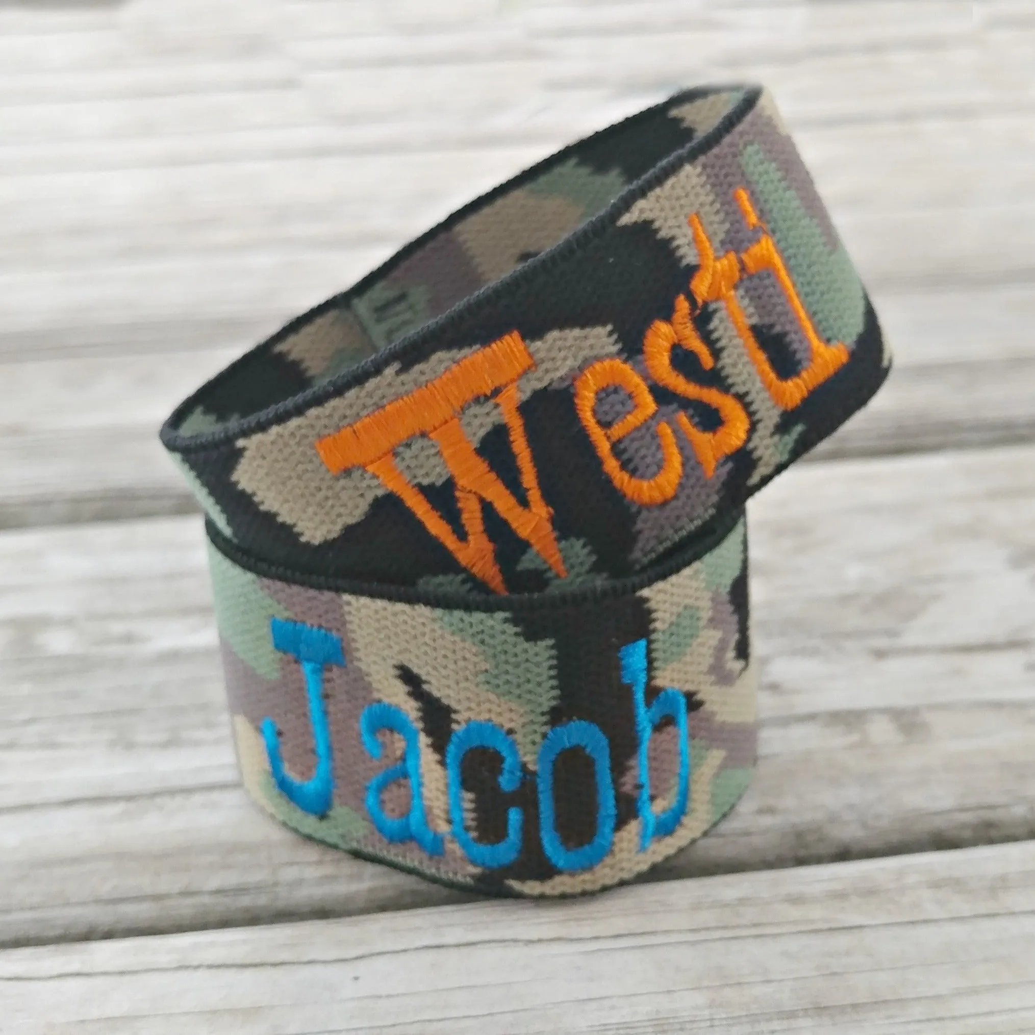 Camo CupBandz Personalized Water Bottle Labels