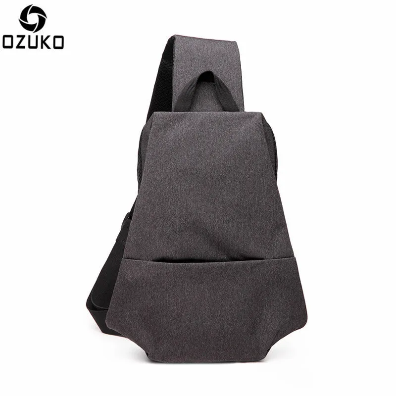 Canvas Men's Single Shoulder Bag Backpack Crossbody Packs Shoulder Bags