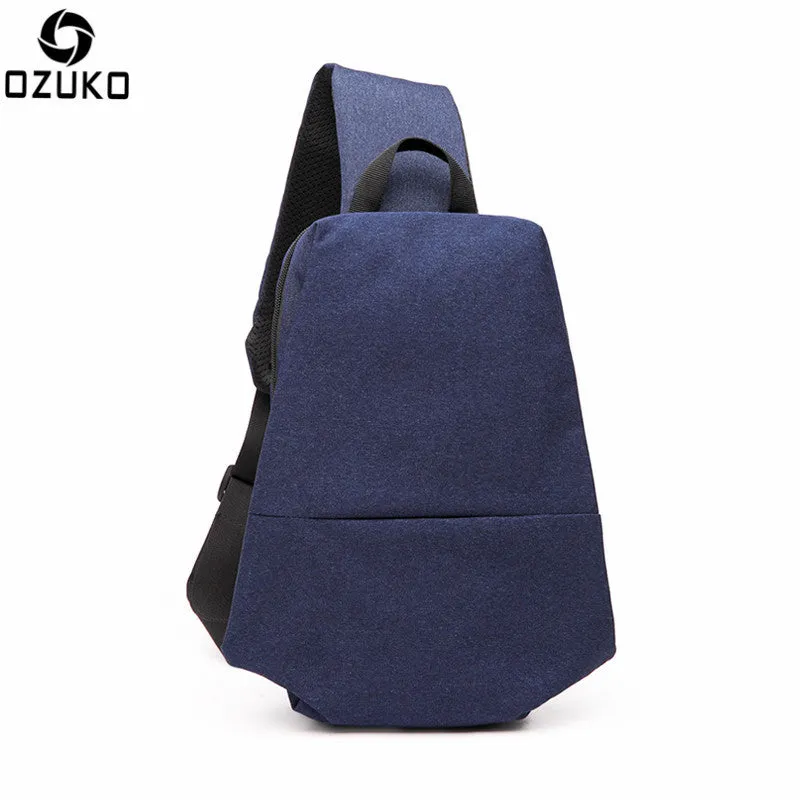 Canvas Men's Single Shoulder Bag Backpack Crossbody Packs Shoulder Bags
