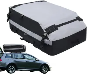 Car Roof Luggage Carrier - Roof Cargo Bags, Waterproof Roof Bag | Uv Protected Rooftop Cargo Large Carrier with Zipper, Tear Resistant Luggage Storage Box Top Rack for Cars Vehicles