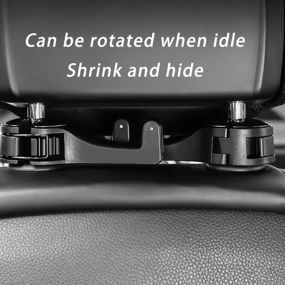 Car Seat Hooks for Alfa Romeo Tonale 4C 8C Competizione 940 955 952 949 965,Car Seat Hidden Hooks Car Handbag Hooks Multifunctional Hook,2 Four-C Gray