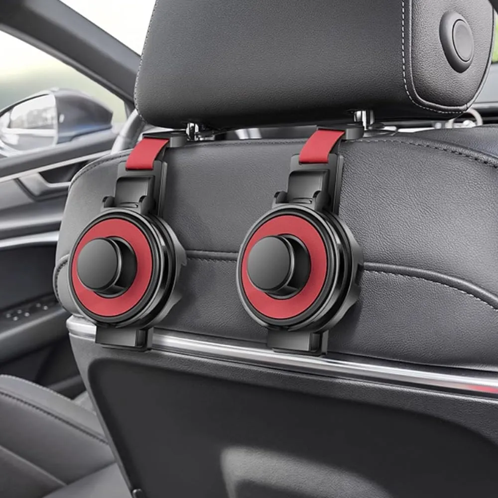 Car Seat Hooks for Subaru BRZ WRX STi Impreza Legacy XV Forester Outback,Car Seat Hidden Hooks Car Handbag Hooks Multifunctional Hook,2 Four-B Red