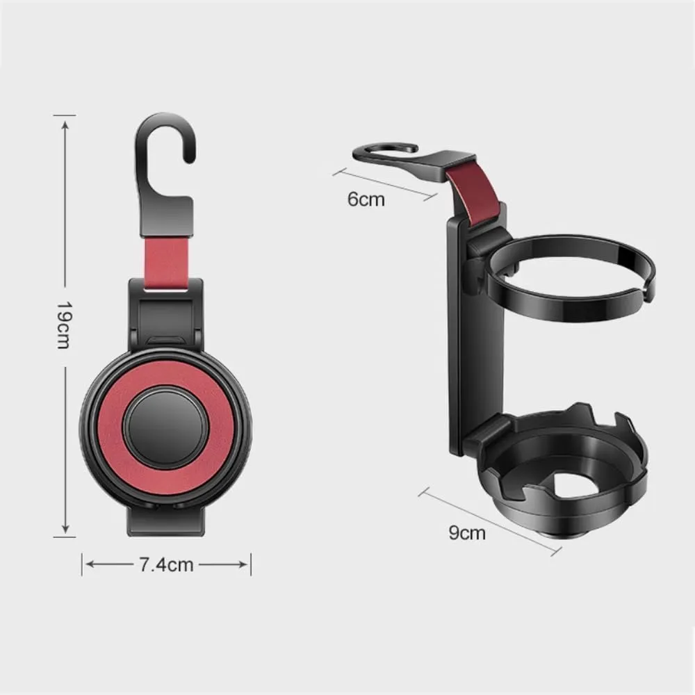 Car Seat Hooks for Subaru BRZ WRX STi Impreza Legacy XV Forester Outback,Car Seat Hidden Hooks Car Handbag Hooks Multifunctional Hook,2 Four-B Red