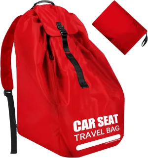 Car Seat Travel Bag for Airplane, Large Car Seat Bags for Air Travel with Padded Straps, Gate Check Storage Bag/Backpack for Car Seat Airport, Carseat Cover Travel - Baby Travel Essential for Flying