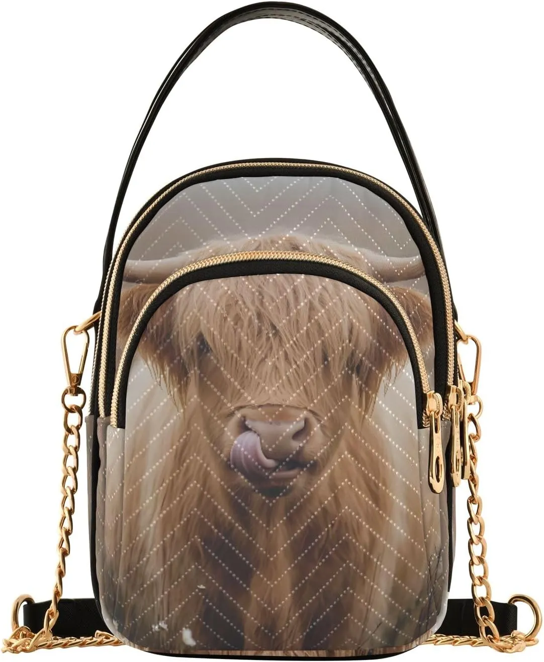 Cartoon Small Handbag Crossbody Bag for Women Quilted Bags Shoulder Purse Phone Wallet Chain Bag