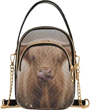Cartoon Small Handbag Crossbody Bag for Women Quilted Bags Shoulder Purse Phone Wallet Chain Bag