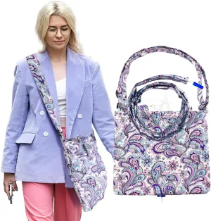Catheter Bag Holder for 2000ml Catheter Bags,Catheter Bag Covers with Floral Pattern,Urine Bag with Adjustable Strap,Catheter Supplies for Urinary Incontinence Patients (Floral)