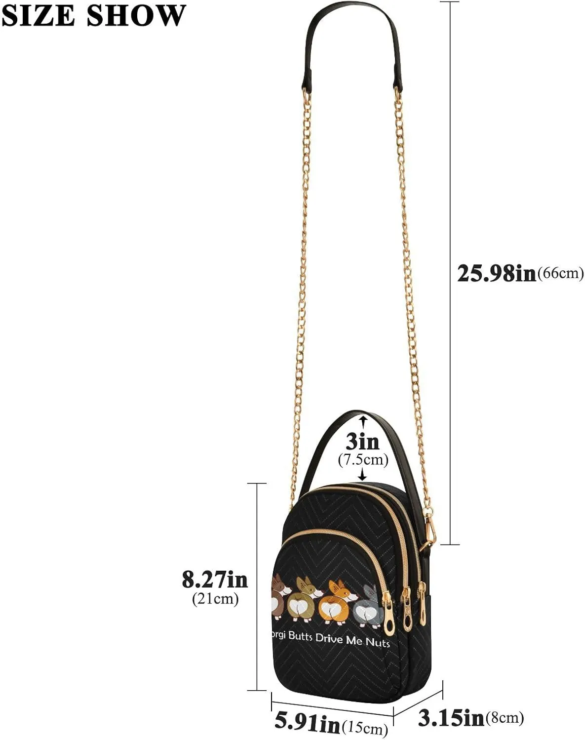 Cell Phone Purse Crossbody Handbag Durable Shoulder Bag Sturdy Travel Pouch