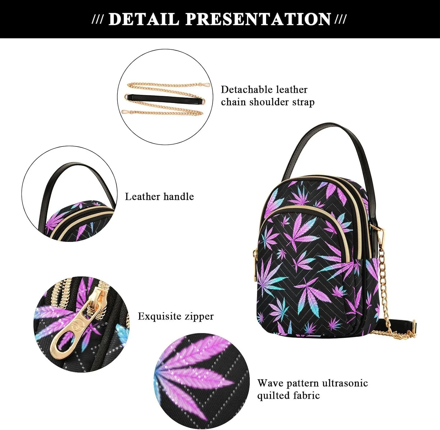Cell Phone Purse Crossbody Handbag Durable Shoulder Bag Sturdy Travel Pouch
