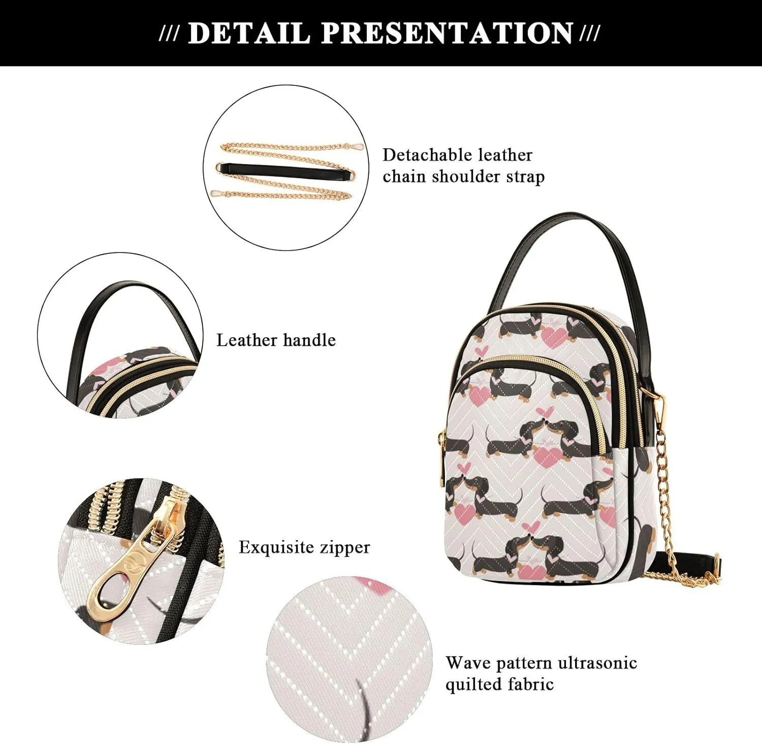 Cell Phone Purse Crossbody Handbag Durable Shoulder Bag Sturdy Travel Pouch