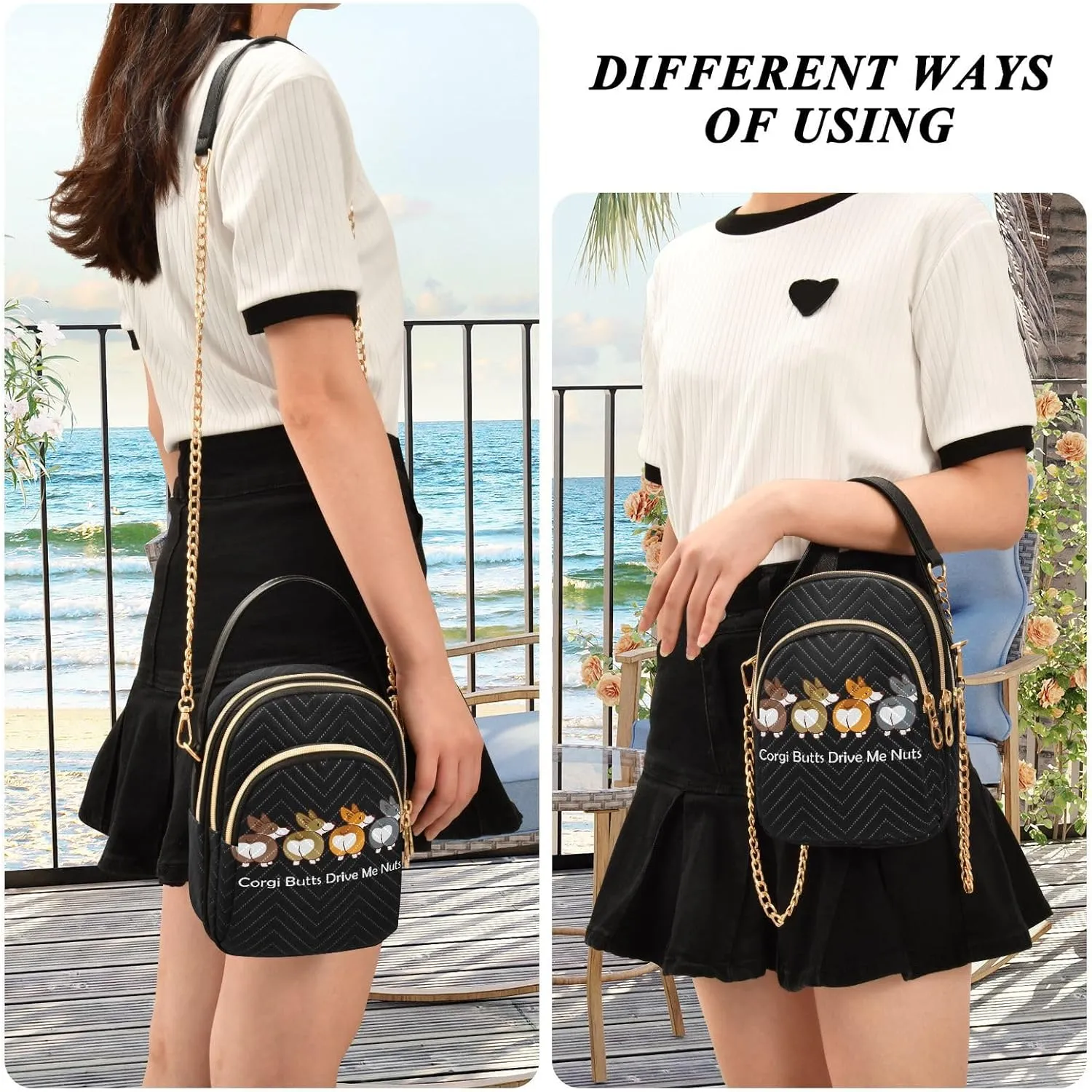 Cell Phone Purse Crossbody Handbag Durable Shoulder Bag Sturdy Travel Pouch