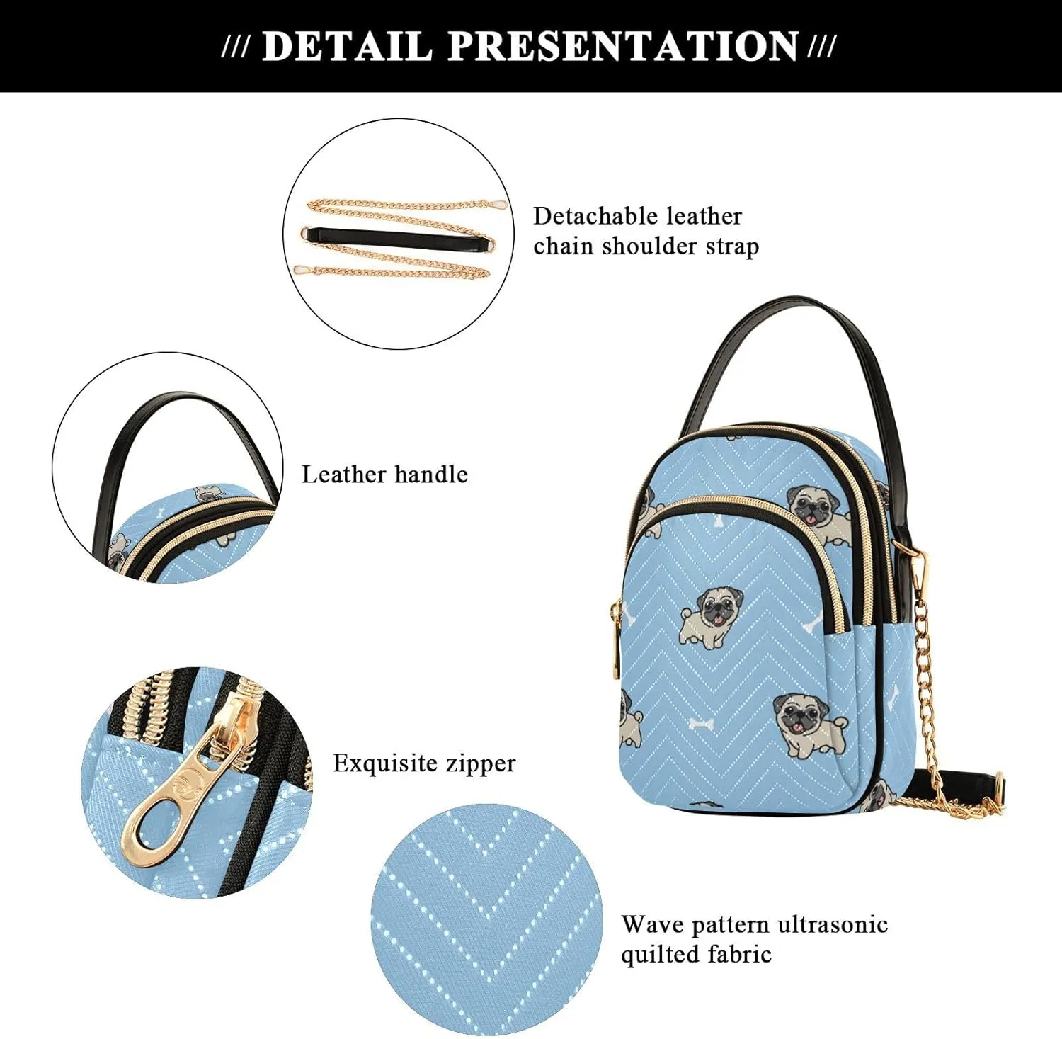 Cell Phone Purse Crossbody Handbag Durable Shoulder Bag Sturdy Travel Pouch