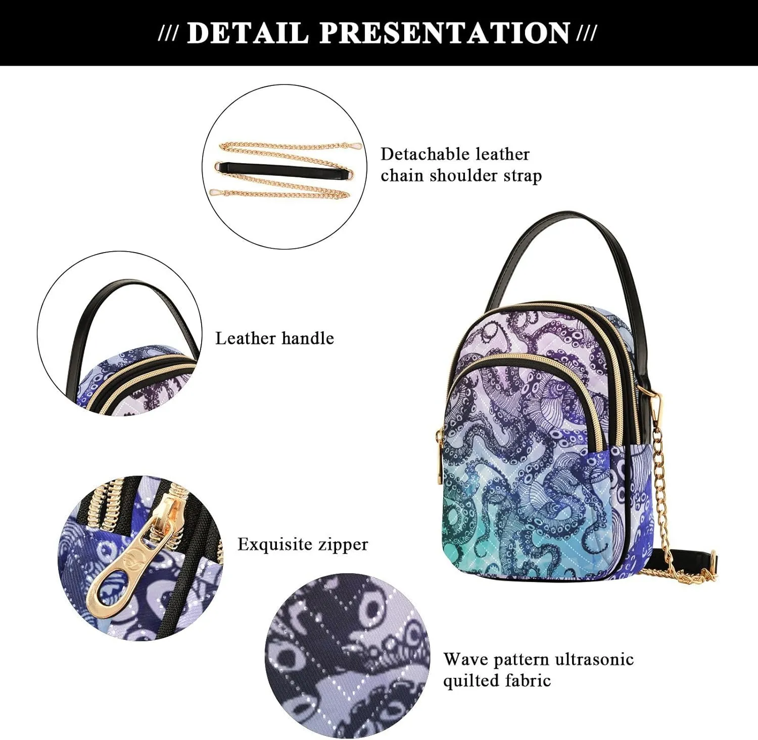 Cell Phone Purse Crossbody Handbag Durable Shoulder Bag Sturdy Travel Pouch