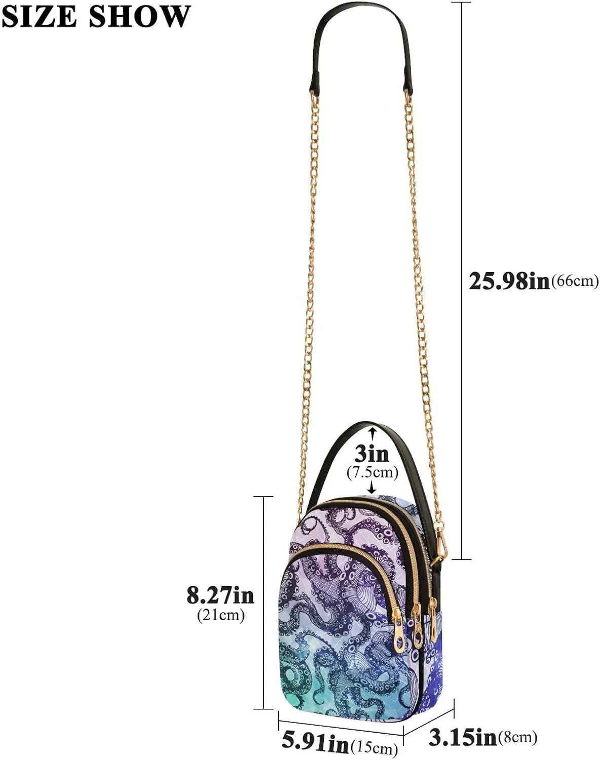 Cell Phone Purse Crossbody Handbag Durable Shoulder Bag Sturdy Travel Pouch
