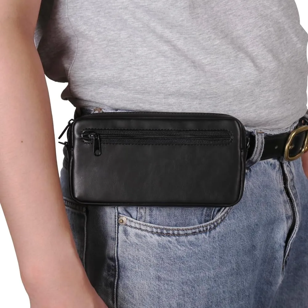 Cell Phone zipper Purse, Leather Small Crossbody Bags for men and women, Crossbody Bag With Shoulder