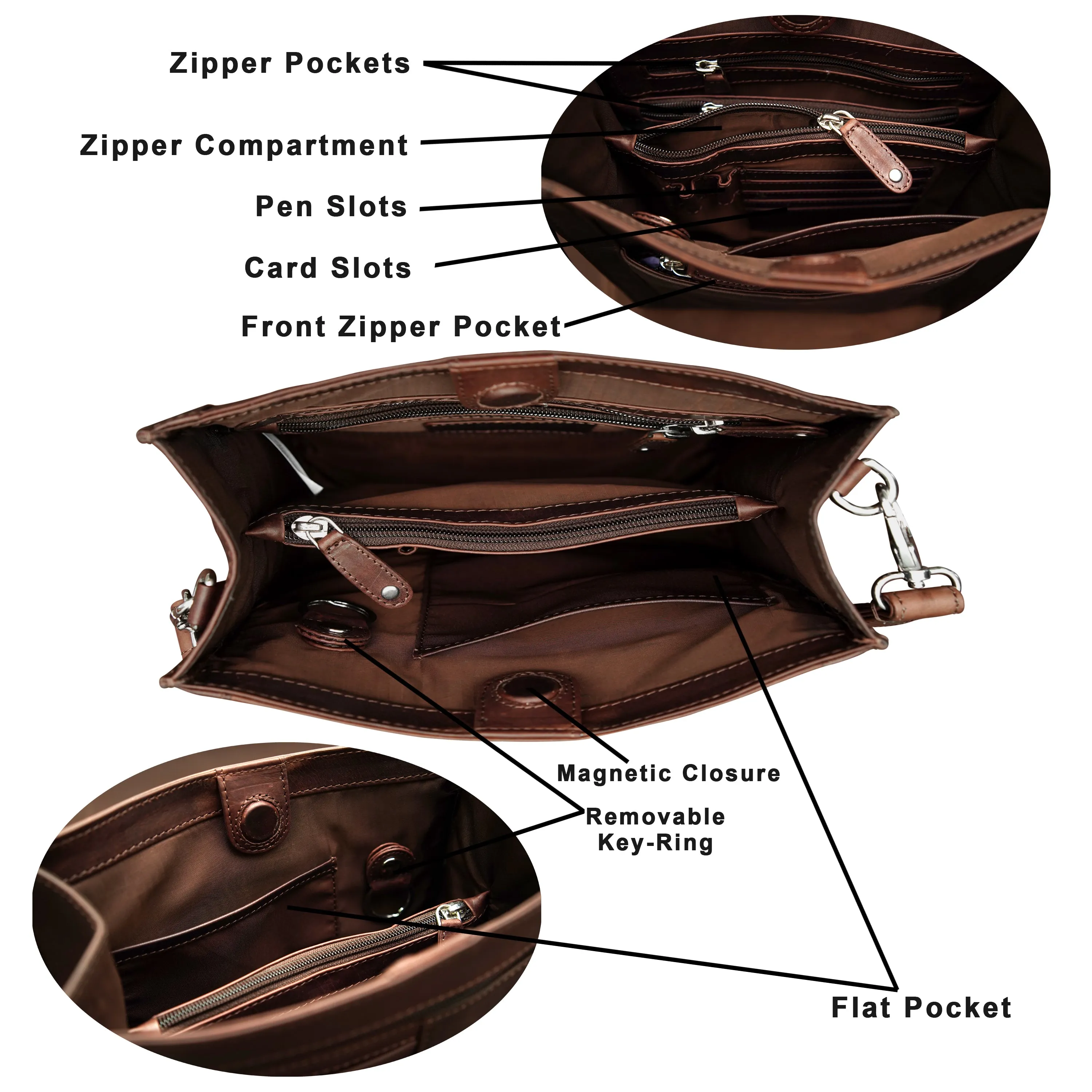 Cenzoni Fashions - Mya Leather Shoulder Bag - OPLB70