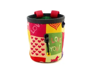 Chalk Bag Climbing Cute Colorful Love And Hearts Rock Climbing Gifts For Women Men. Size M