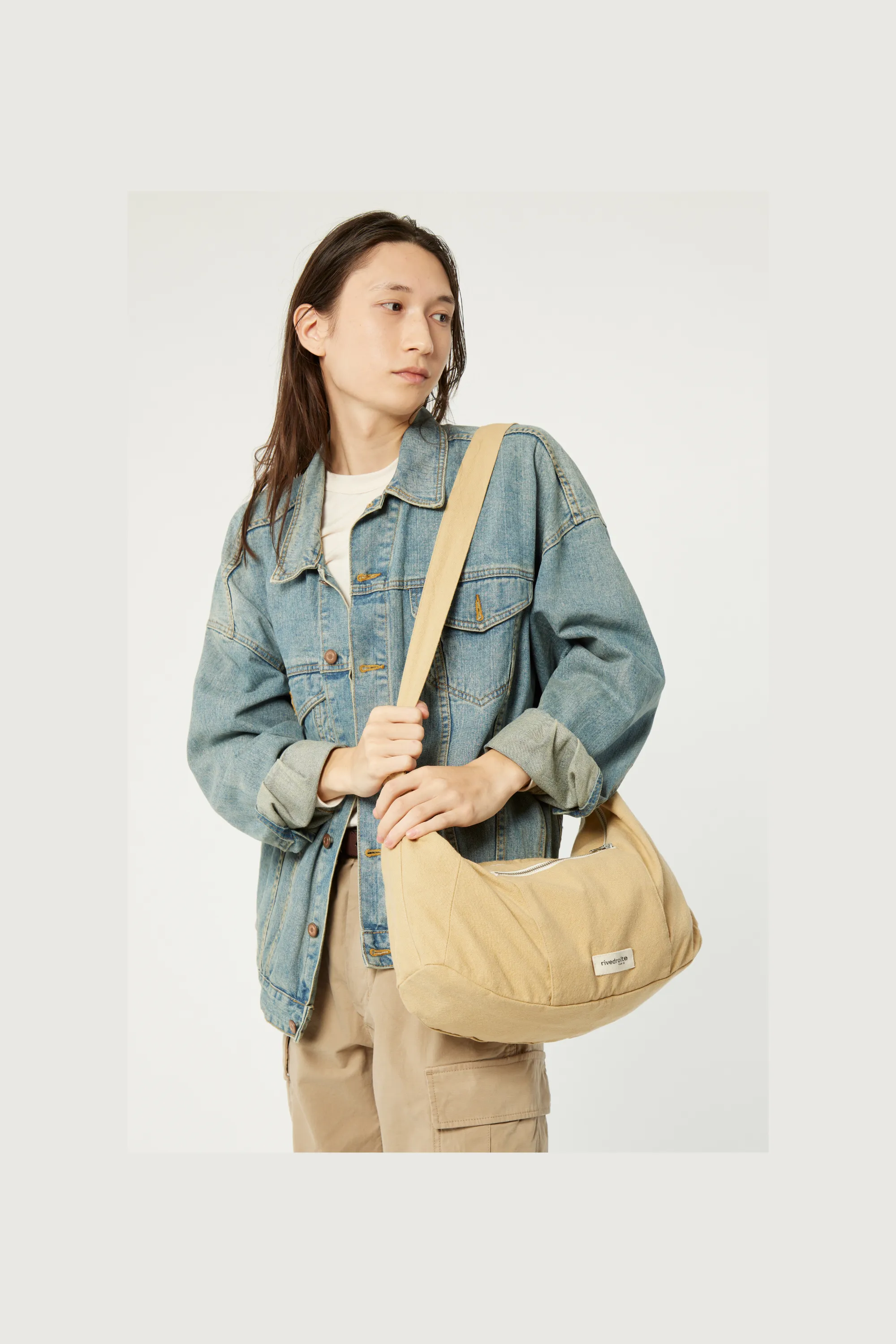 Charlot the crossbody bag - Recycled Cotton Beige