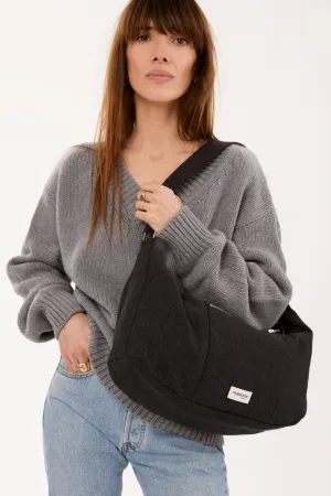 Charlot the crossbody bag - Recycled Cotton Black