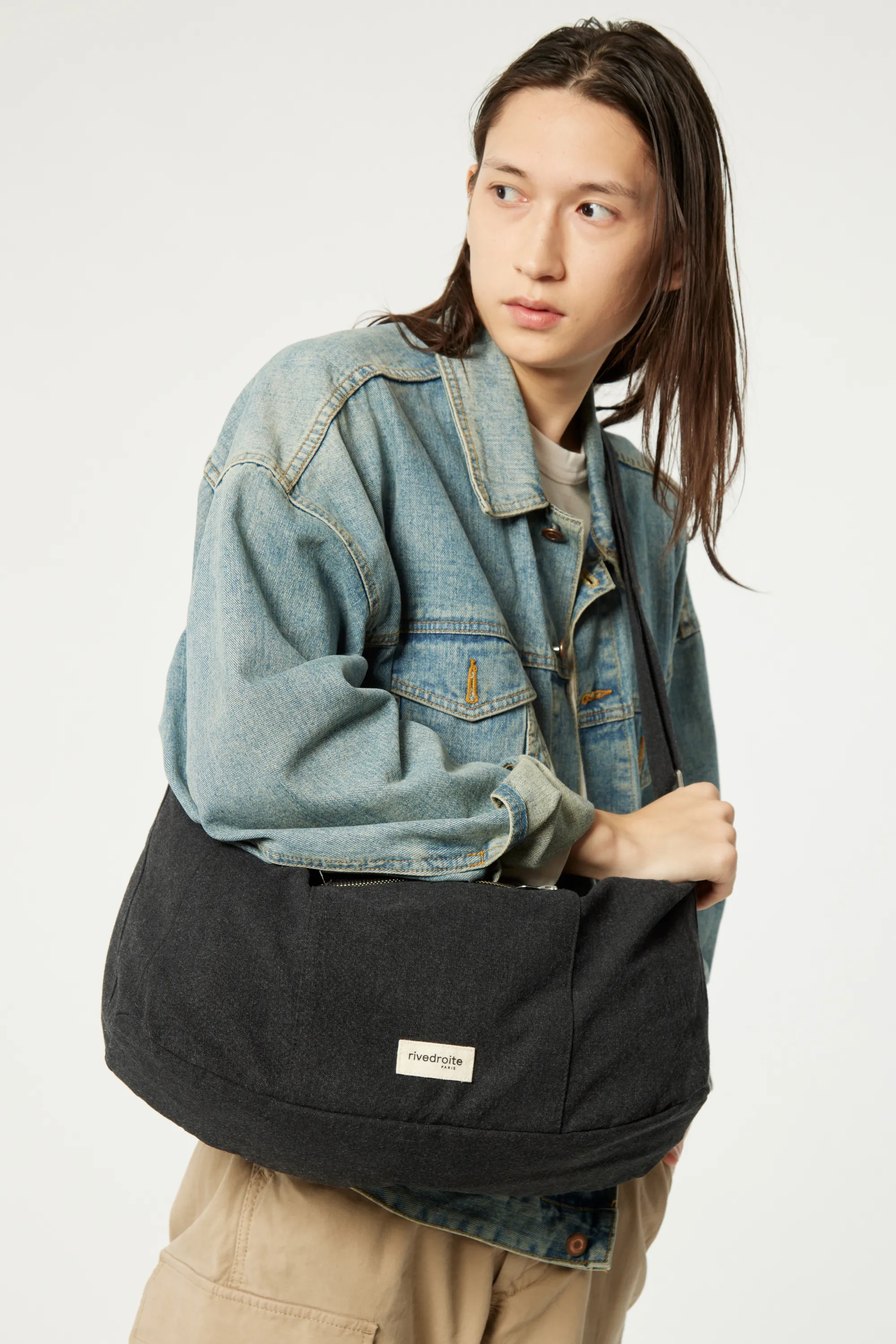 Charlot the crossbody bag - Recycled Cotton Black
