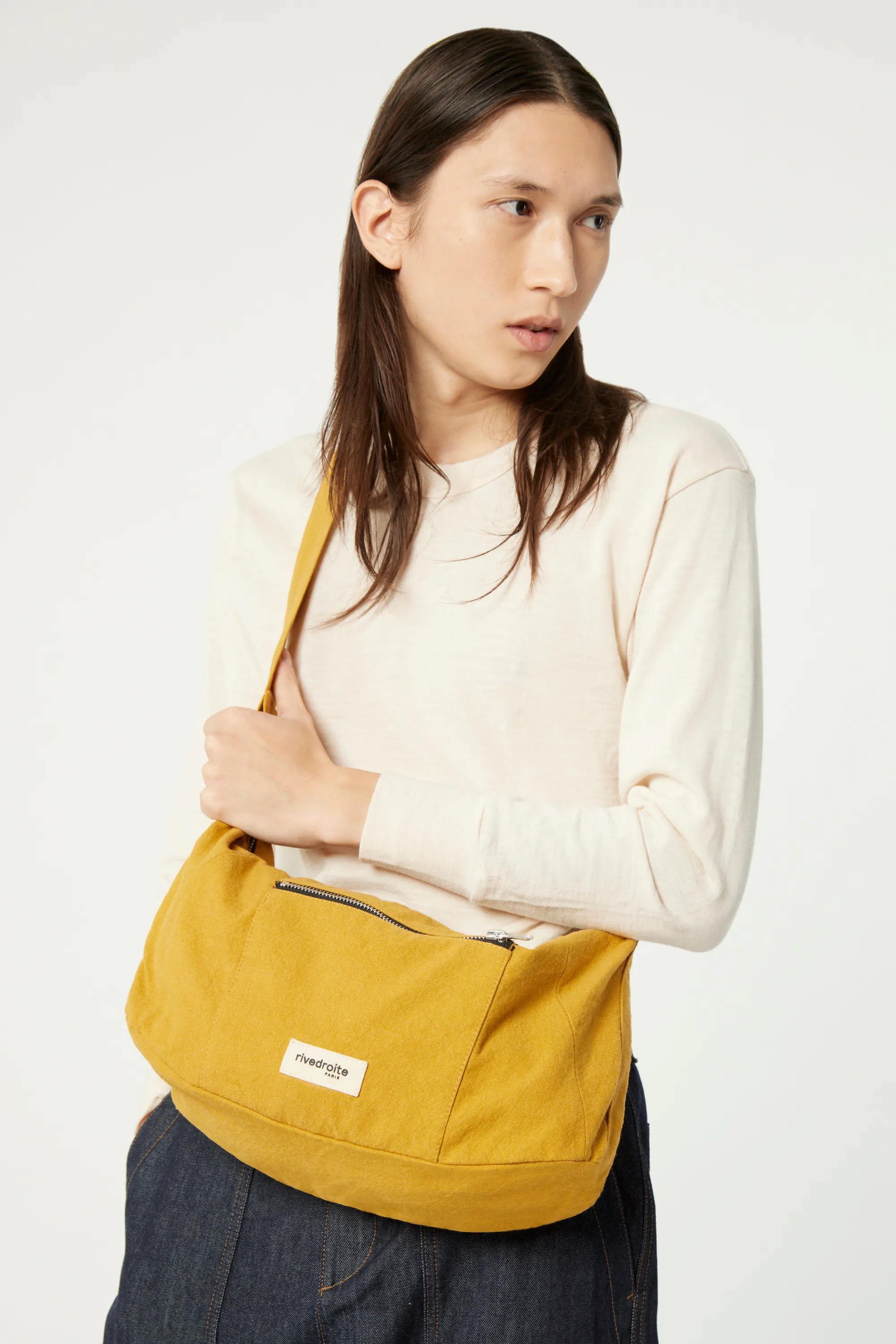 Charlot the crossbody bag - Recycled Cotton Mustard