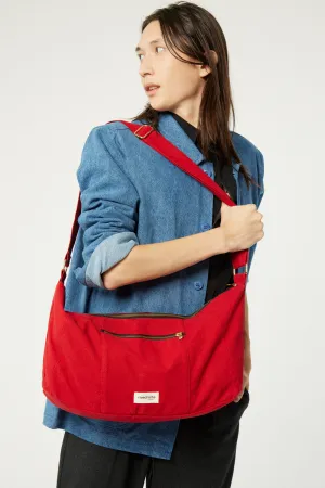 Charlot the crossbody bag - Recycled Cotton Vibrant Red