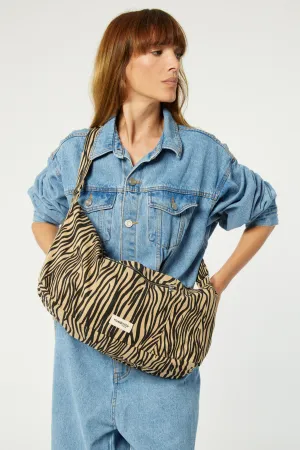 Charlot the crossbody bag - Recycled cotton Zebra
