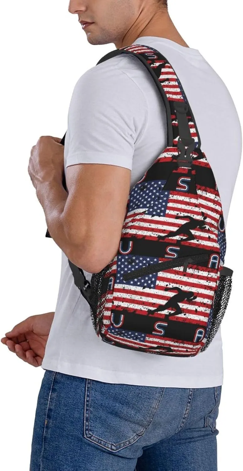 Chest Sling Bag Crossbody Shoulder Backpack Bag Gym Cycling Travel Hiking Daypack Cross Bag
