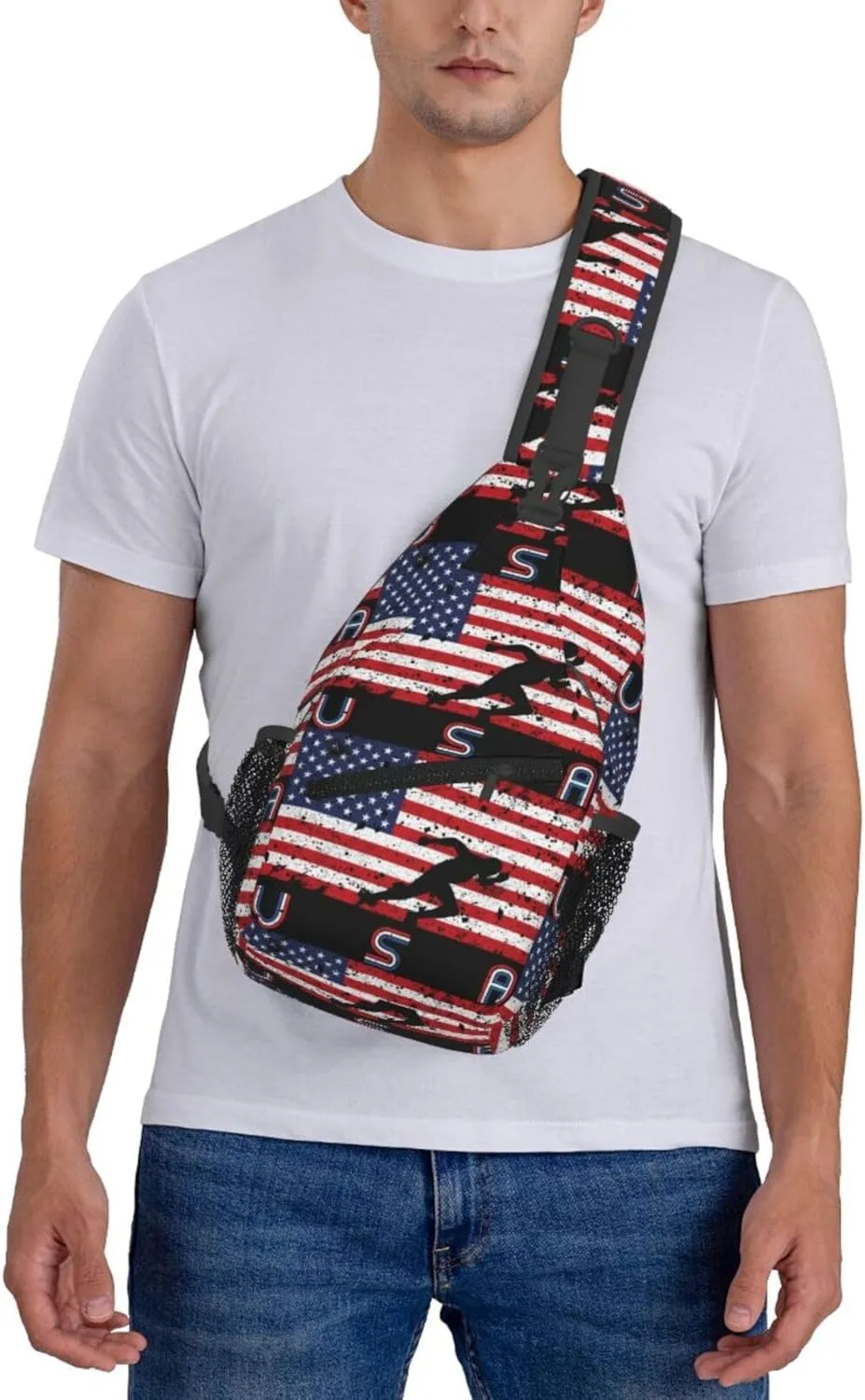 Chest Sling Bag Crossbody Shoulder Backpack Bag Gym Cycling Travel Hiking Daypack Cross Bag
