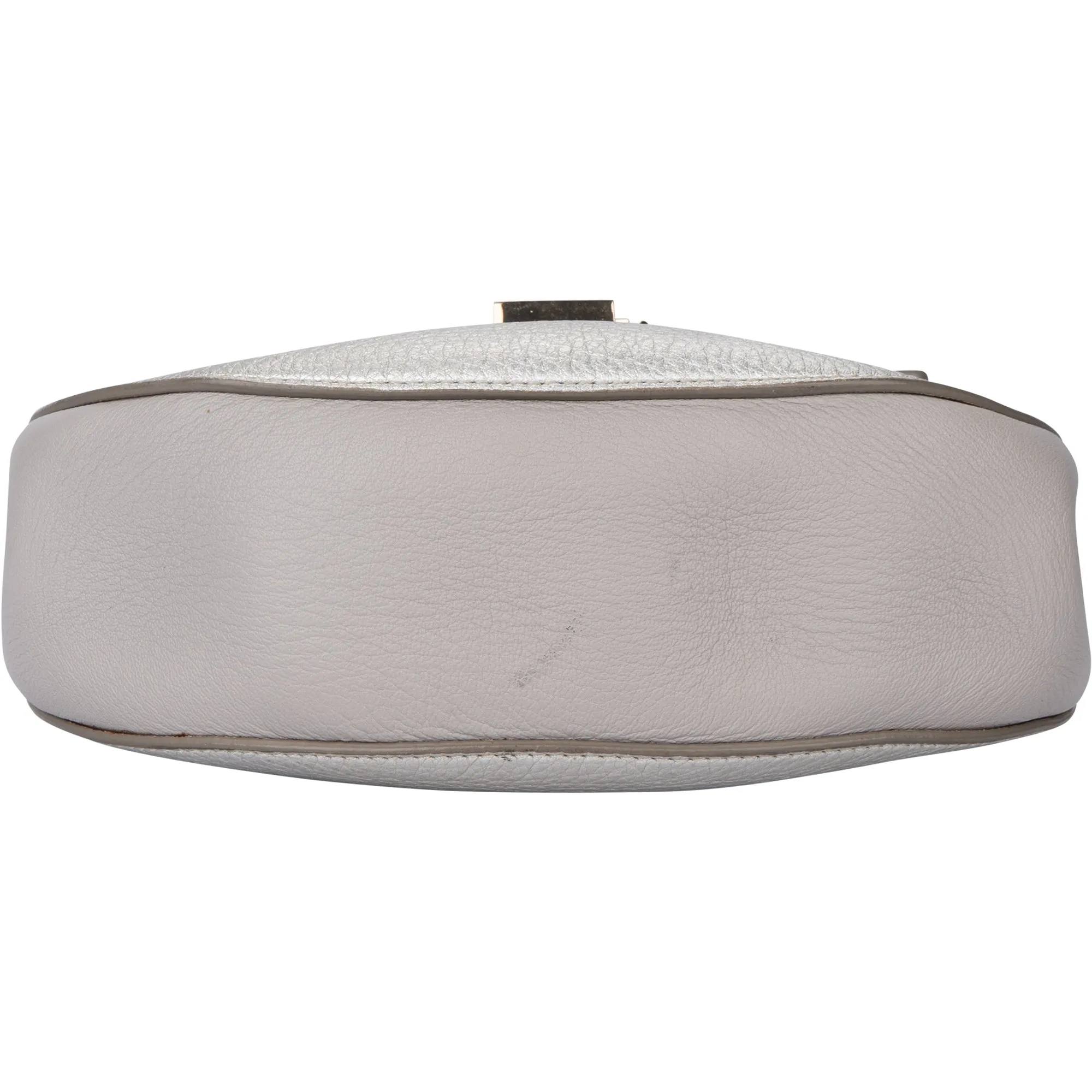 Chloé Silver Leather Drew Crossbody bag